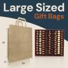 imageReli 10x5x13 in Brown Paper Bags with Handles  110 Pack  Kraft Paper Shopping Bags with Flat Handles Bulk  Ideal for Gifts Retail Shopping Merchandise Take OutTo Go Party Crafts