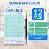 imageReli Server Note Pads 12 Pack 50 SheetsPad Guest Checks Books for Servers  Note Pads for Waitress Restaurant Orders