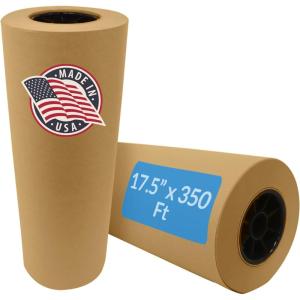 imageReli Kraft Paper Roll  175 x 350 Feet  Jumbo Roll  Made in USA  Brown Craft amp Wrapping Paper  Plain Kraft Packing for Shipping Moving ArtsCrafts Table Cover  Bulk Pack of 21 Count Pack of 1