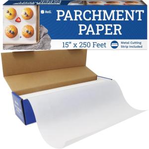 imageReli Parchment Paper Roll 15 x 250 ft wDispenser Box White  Parchment Paper for Baking amp Air Fryer  Food Grade Baking Liners  NonStick Cooking Liner for Grilling amp Steaming