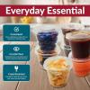 imageReli 55 oz Condiment Containers with Lids 100 sets  Ideal for Sauce Souffle Samples Jello Shot Cups  Disposable BPAFree Plastic  Small Containers 55oz Bulk