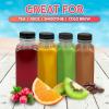 imageReli Plastic Juice Bottles 15 Pack 12 oz Square Plastic Juice Bottles with Caps amp Sticker Labels  Clear Empty for Juicing 12oz  Disposable Reusable Containers for Juicing Smoothies