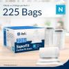 imageReli SuperFit Code N 225 Count  Compatible with Simplehuman Code N  Custom Fit Liners  Drawstring Trash Bags  4550 Liter  119132 Gallon  White  Roll Pack