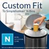imageReli SuperFit Code N 60 Count  Compatible with Simplehuman Code N  Dispenser Pack Custom Fit Liners  Drawstring Trash Bags  4550 Liter  119132 Gallon  White