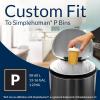 imageReli SuperFit Code P 120 Count  Compatible with Simplehuman Code P  Dispenser Pack Custom Fit Liners  Drawstring Trash Bags  5060 Liter  1316 Gallon  White
