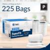 imageReli SuperFit Code P 225 Count  Compatible with Simplehuman Code P  Custom Fit Liners  Drawstring Trash Bags  5060 Liter  1316 Gallon  White  Roll Pack