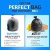 imageReli 50 Gallon Trash Bags 25 Count  Black  Twist Ties Included  Extra Tough LeakProof Heavy Duty Garbage Bags  Ideal for Large Clean Ups