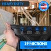 imageReli 65 Gallon Trash Bags 30 Count  Black  Twist Ties Included  Extra Tough LeakProof Heavy Duty Garbage Bags  Ideal for Large Clean Ups