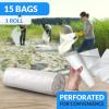 imageReli 95 Gallon Trash Bags 15 Count  Clear  Twist Ties Included  Extra Tough LeakProof Heavy Duty Garbage Bags  Ideal for Large Clean Ups