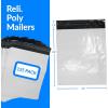 imageReli 125 Pcs Poly Mailers 19x24 White  Large Shipping Bags for Small Business  Mailing Bag for Shipping  Packaging for Clothing  NonPadded EnvelopesPolybags Self Sealing125