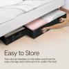 imageReli 90L Under Bed Storage Containers 4 Pack  Closet Organizer with Clear Window  Underbed Storage Bins for Towels Sweaters Linens  Large Organizer for Closet Black