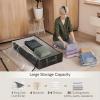 imageReli 90L Under Bed Storage Containers 4 Pack  Closet Organizer with Clear Window  Underbed Storage Bins for Towels Sweaters Linens  Large Organizer for Closet Black