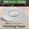 imageReli Newsprint Packing Paper 20 lbs 700 Sheets  27 x 17  Packing Paper Sheets for Moving  Newspaper Box Filler  Perfect for Wrapping Moving amp Packaging Supplies  Made in the USA