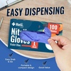 image:imageReli Nitrile Gloves Large  1000 Pack Bulk  Violet Blue  Disposable Gloves  Powder Free Latex Free  SingleUse  Nitrile for Cleaning Automotive Salon Iris Blue Food Safe