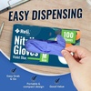 image:imageReli Nitrile Gloves Medium  Disposable Gloves 1000 Pack Bulk  Powder Free Latex Free Food Safe  SingleUse  Premium Nitrile Rubber for Cleaning Automotive Salon  Violet BlueIris Blue