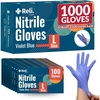 image:imageReli Nitrile Gloves Large  1000 Pack Bulk  Violet Blue  Disposable Gloves  Powder Free Latex Free  SingleUse  Nitrile for Cleaning Automotive Salon Iris Blue Food Safe