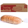 image:imageReli Bread Bags with Ties  8 x 4 x 18  250 Pack 250 Twist Ties  Bulk Bags for Homemade Bread Bakery Loaf Packing  Clear Large