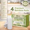image:imageReli Bamboo Paper Towels 4 Pack Jumbo  Paper Towels Rolls 2 Ply  125 SheetsRoll Full Size Sheets  Unbleached Organic Rolls for Kitchen Bathroom  100 Bamboo