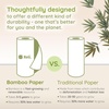 image:imageReli Bamboo Paper Towels 4 Pack Jumbo  Paper Towels Rolls 2 Ply  125 SheetsRoll Full Size Sheets  Unbleached Organic Rolls for Kitchen Bathroom  100 Bamboo