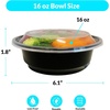 image:imageReli Meal Prep Bowls wLids  50 Pack 16 oz  Disposable Bowls with Lids  MicrowaveFreezer Safe