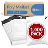 image:imageReli Poly Mailers 6x9  1000 Pcs Bulk  Small Mailing EnvelopesShipping Bags  White Packaging Bags for Shipping  NonPadded Poly Mailers  Self Sealing for Small Items Bulk White6x9
