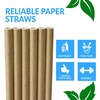 image:imageReli 1000 Pack Paper Straws Kraft Brown  Paper Straws for Drinking  Disposable BiodegradableEcoFriendly  Use for Crafts Party DecorationSupplies Restaurants Juice Brown1000