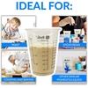 image:imageReli 8 oz Paint Mixing CupResin Mixing 20 Pcs  Disposable Measuring Cups  Clear Plastic Measures  Use for Paint Epoxy Resin Pigments 8oz