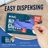 image:imageReli Nitrile Gloves Large  Disposable Gloves 500 Pack Bulk  Powder Free Latex Free Food Safe  SingleUse  Premium Nitrile Rubber for Cleaning Automotive Salon  Violet BlueIris Blue