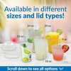 image:imageReli Plastic To Go Cups 20 oz with Lids  100 Pack  Clear LeakProof  Smoothies Iced Coffee Disposable Cups100
