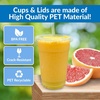 image:imageReli Plastic To Go Cups 20 oz with Lids  100 Pack  Clear LeakProof  Smoothies Iced Coffee Disposable Cups100
