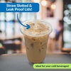 image:imageReli Plastic To Go Cups 20 oz with Lids  100 Pack  Clear LeakProof  Smoothies Iced Coffee Disposable Cups100