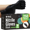 image:imageReli Black Nitrile Gloves Medium  Disposable Gloves 250 Pack  Powder Free Latex Free Food Safe  SingleUse  Premium Nitrile Rubber Material for Automotive Work Cleaning Cooking