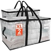 image:imageReli Moving Bags Heavy Duty 2 Pack  Extra Large Totes for Storage amp Packing  Small Space amp Dorm Room Essentials  Packing Bags with Handles amp Zippers  Alternative to Moving Boxes Clear