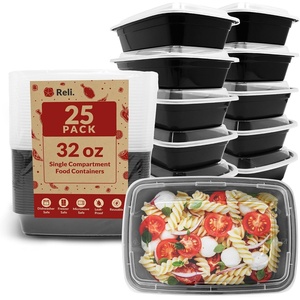 image:imageReli Meal Prep Containers 32 oz 25 Pack  Takeout amp Carryout Food Boxes with Lids