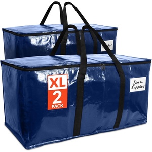 image:imageReli Moving Bags Heavy Duty 2 Pack  Extra Large Totes for Storage amp Packing  Small Space amp Dorm Room Essentials  Packing Bags with Handles amp Zippers  Alternative to Moving Boxes Blue