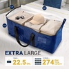 image:imageReli Moving Bags Heavy Duty 12 Pack  Extra Large Totes for Storage amp Packing  Small Space amp Dorm Room Essentials  Packing Bags with Handles amp Zippers  Alternative to Moving Boxes Blue