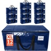 image:imageReli Moving Bags Heavy Duty 12 Pack  Extra Large Totes for Storage amp Packing  Small Space amp Dorm Room Essentials  Packing Bags with Handles amp Zippers  Alternative to Moving Boxes Blue