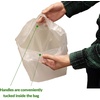 image:imageReli To Go BagsTake Out Bags 100 Count Large 23 L x 12 W x 125 H Reusable Plastic Bags with Handles  Die Cut Handle  Plastic  Use for Shopping Business Carry Out Restaurant