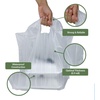 image:imageReli To Go BagsTake Out Bags 100 Count Large 23 L x 12 W x 125 H Reusable Plastic Bags with Handles  Die Cut Handle  Plastic  Use for Shopping Business Carry Out Restaurant