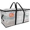 image:imageReli Moving Bags Heavy Duty 1 Pack  Extra Large Totes for Storage amp Packing  Small Space amp Dorm Room Essentials  Packing Bags with Handles amp Zippers  Alternative to Moving Boxes Clear