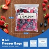 image:imageReli Gallon Freezer Bags 150pk  Resealable Freezer Storage Gallon Size  Food Storage Resealable Bags  LeakProof Double Zipper MicrowaveSafe WriteOn Label BPA Free