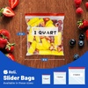 image:imageReli Quart Food Storage Bags 275pk  Resealable Storage With Sliders  Quart Size Resealable Bags For Food Toys Supplies  Slide to Seal MicrowaveSafe WriteOn Label BPA Free
