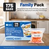 image:imageReli Quart Freezer Bags 175pk  Resealable Freezer Storage Quart Size  Food Storage Resealable Bags  LeakProof Double Zipper MicrowaveSafe WriteOn Label BPA Free