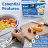 image:imageReli Quart Freezer Bags 175pk  Resealable Freezer Storage Quart Size  Food Storage Resealable Bags  LeakProof Double Zipper MicrowaveSafe WriteOn Label BPA Free