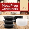 image:imageReli Meal Prep Container Bowls 16 oz 25 Pack Meal Prep Containers Reusable  Plastic Take Out Food Boxes Microwavable Bowls with Lids  Disposable for Takeout To Go Leftover