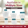 image:imageReli 1 oz Small Containers with Lids 250 Sets  Jello Shot Cups with Lids  Clear Plastic Condiment Containers  Portion Cups Sauce Souffle  Stackable  Bulk