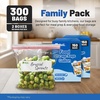 image:imageReli Gallon Food Storage Bags 300pk  Resealable Storage Gallon Size  Resealable Bags For Food Toys Supplies  LeakProof Double Zipper MicrowaveSafe WriteOn Label BPA Free