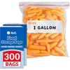 image:imageReli Gallon Food Storage Bags 300pk  Resealable Storage Gallon Size  Resealable Bags For Food Toys Supplies  LeakProof Double Zipper MicrowaveSafe WriteOn Label BPA Free