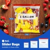 image:imageReli Gallon Food Storage Bags 300pk  Resealable Storage With Sliders  Gallon Size Resealable Bags For Food Toys Supplies  Slide to Seal MicrowaveSafe WriteOn Label BPA Free