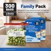 image:imageReli Gallon Food Storage Bags 300pk  Resealable Storage With Sliders  Gallon Size Resealable Bags For Food Toys Supplies  Slide to Seal MicrowaveSafe WriteOn Label BPA Free